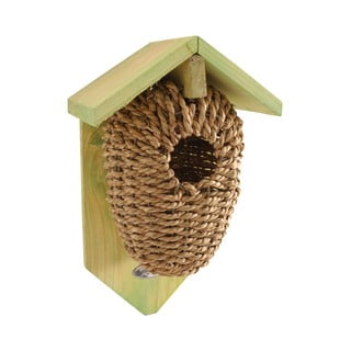 Căsuță din iarbă de mare pentru păsări Esschert Design, înălțime 26.2 cm