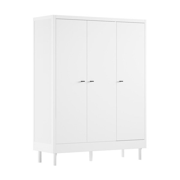 Șifonier de copii alb din lemn de fag 146x190x55 cm Forrest – Vipack