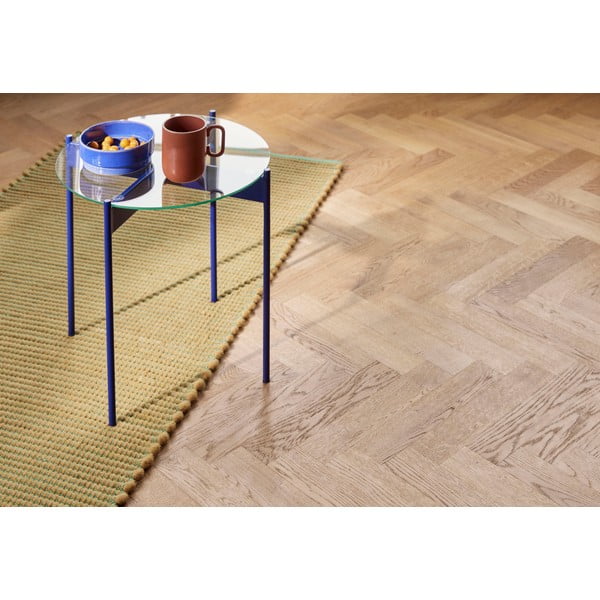 Măsuță auxiliară rotundă cu blat din sticlă ø 45 cm Beam – Hübsch-image-3