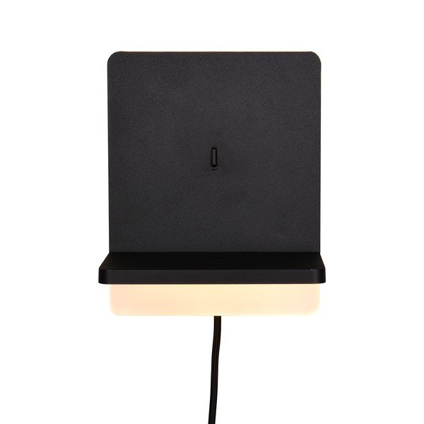 Aplică de perete negru-mat LED cu intensitate reglabilă Fairfield – Trio-image-4