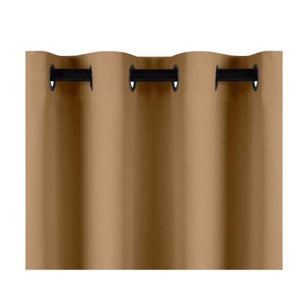 Draperie opacă AmeliaHome Eyelets Mustard, 140 x 245 cm, galben muștar-image-1