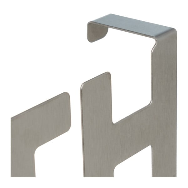 Cuier de ușă argintiu mat din metal 32 cm Bath – Casa Selección-image-3