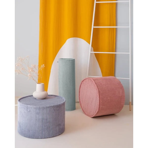 Pernă decorativă pentru copii verde-mentă cu tapițerie din catifea reiată Roll – Wigiwama-image-2