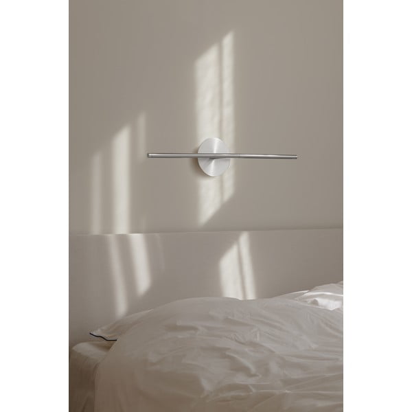 Aplică de perete argintie LED cu intensitate reglabilă din metal Omni Wall – UMAGE-image-3