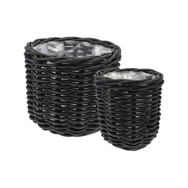 Ghivece 2 buc. din ratan ø 52 cm Vilda – Villa Collection