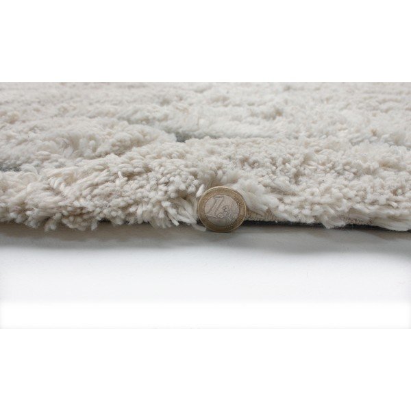 Covor țesut manual Flair Rugs Solitaire Sion, 160 x 230 cm, bej - albastru-image-3