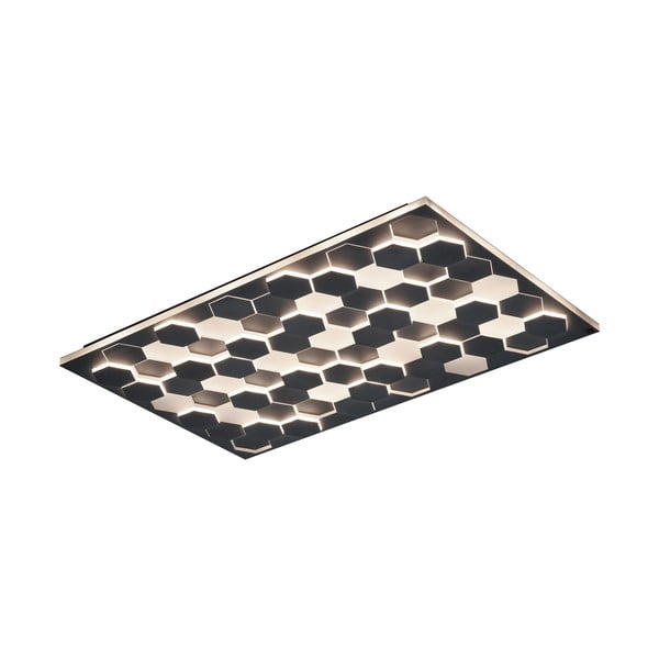 Plafonieră neagră LED cu control vocal/cu control prin aplicații mobile cu abajur din metal 70x115 cm Cifavo – CINQUE-image-3