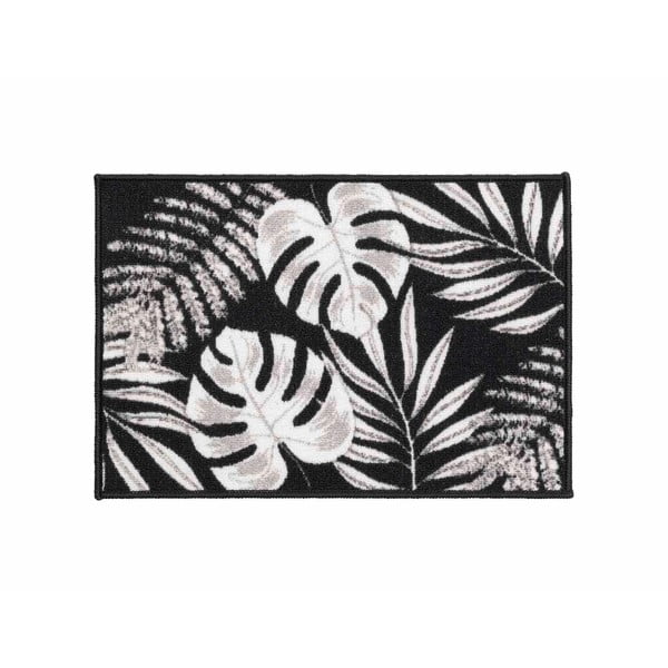 Covor negru lavabil 40x60 cm Amber – douceur d'intérieur