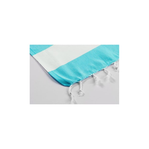 Prosop hammam Myra, turquoise/alb-image-1