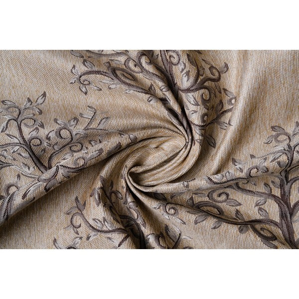 Draperie maro-bej 140x260 cm Erinn – Mendola Fabrics-image-3