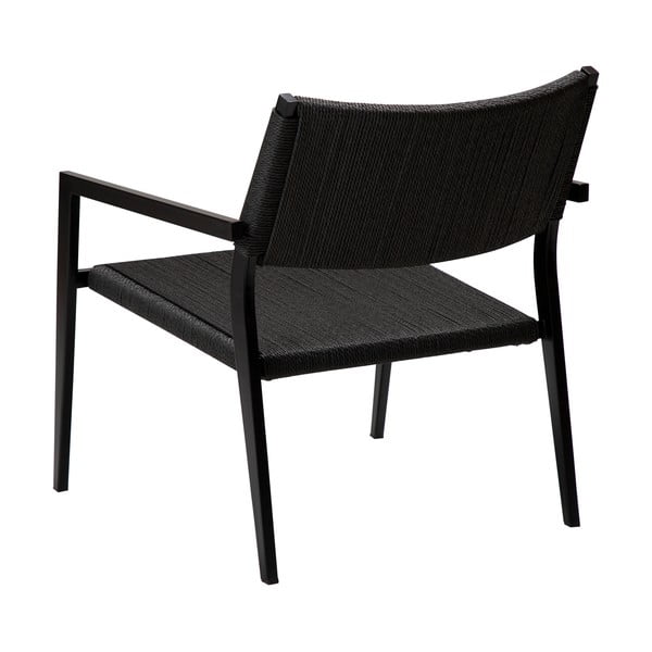 Fotoliu negru din împletitură de trestie Loop – DAN-FORM Denmark-image-4