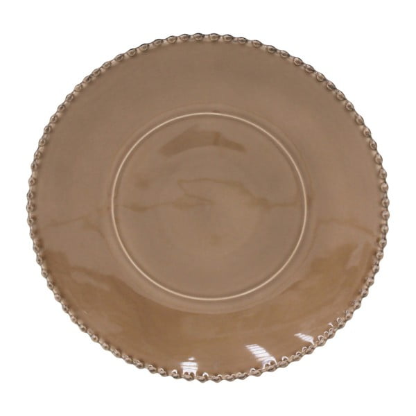 Farfurie ceramică pentru servit Costa Nova Pearl, ⌀ 33 cm, maro