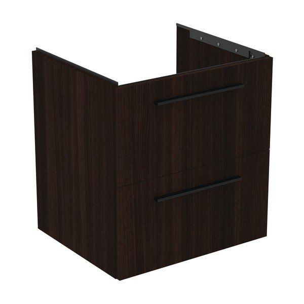 Dulap sub chiuvetă maro închis suspendat cu aspect de lemn de stejar 60x63 cm i.Life B – Ideal Standard-image-4