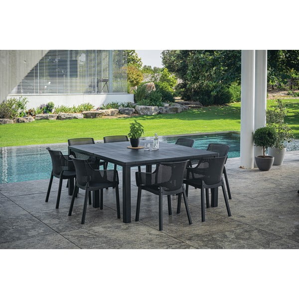 Scaun de grădină gri închis din plastic Elisa – Keter-image-4