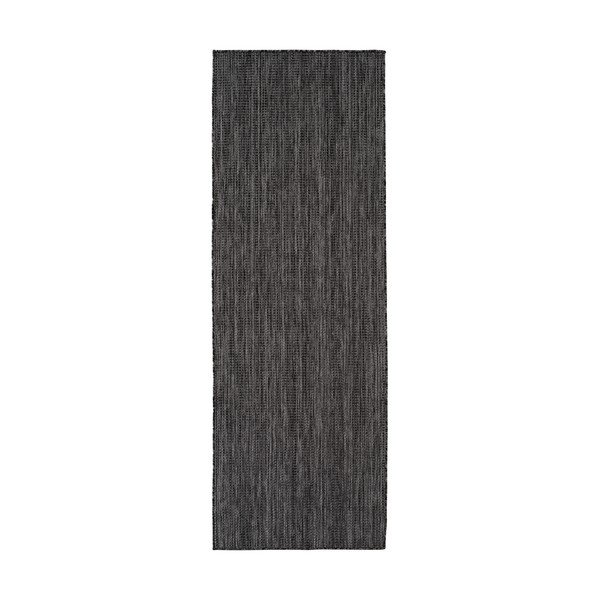 Covor tip traversă pentru interior și exterior negru 80x250 cm Mira 1450 – Ayyildiz Carpets