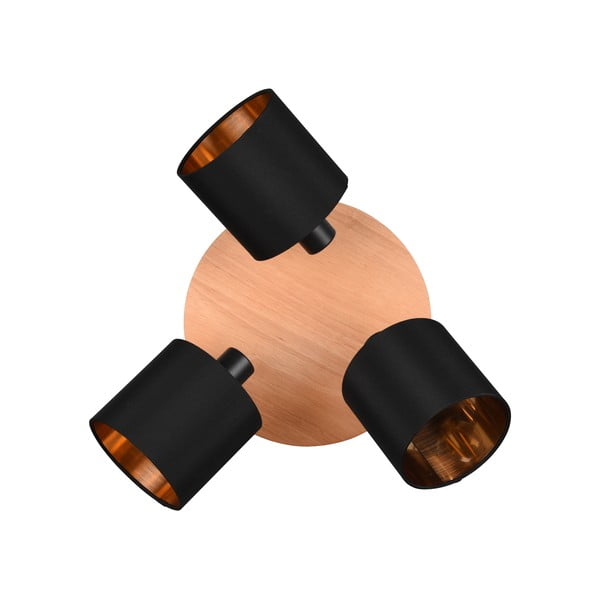 Spot negru/în culoare naturală ø 12 cm Tommy – Reality-image-3