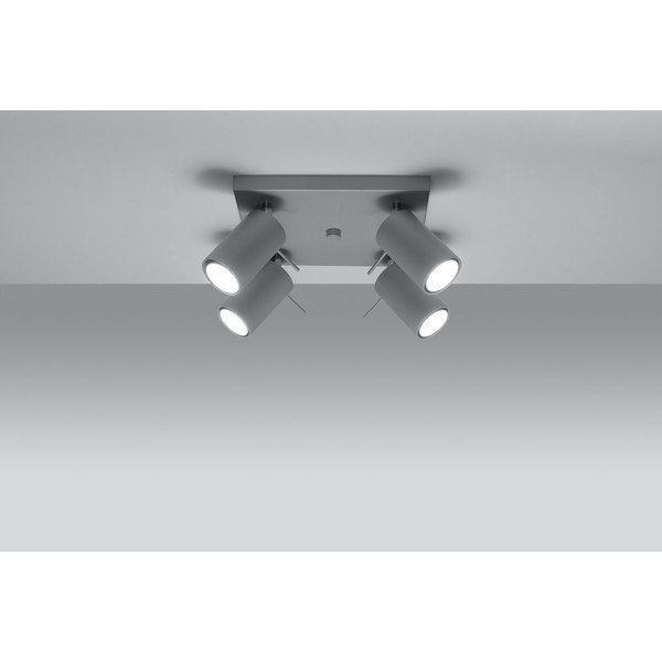 Plafonieră Sollux Etna Quatre, gri-image-1