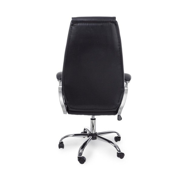Scaun de birou negru din imitație de piele Camberra – Bizzotto-image-3