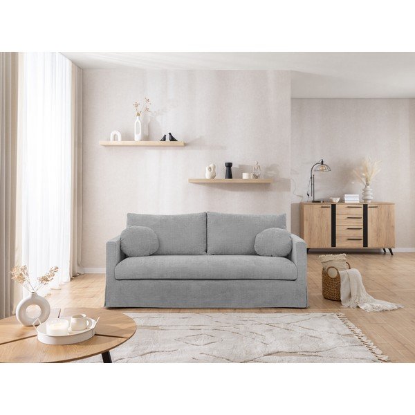 Husă gri deschis cu 3 locuri Paphos – Ropez-image-1