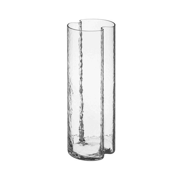 Vază din sticlă lucrată manual (înălțime 24 cm) Tubu – noo.ma