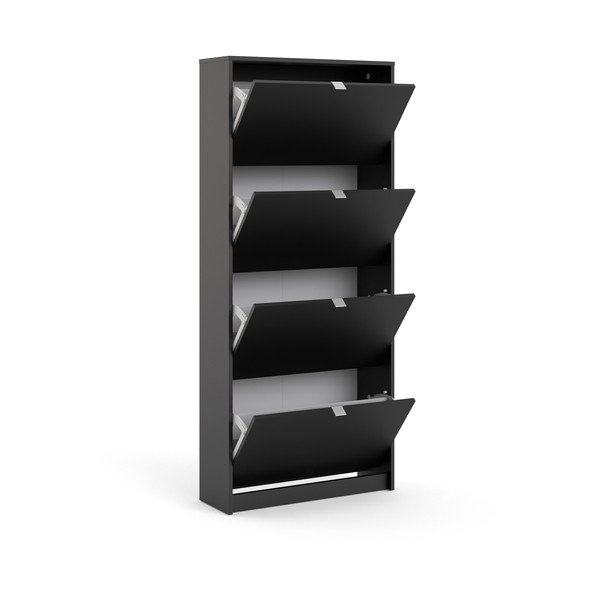 Pantofar negru cu deschidere înclinată Shoes – Tvilum-image-3