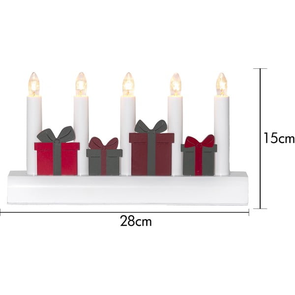 Decorațiune luminoasă de Crăciun roșie-albă cu alimentare la priză Julia – Star Trading-image-4