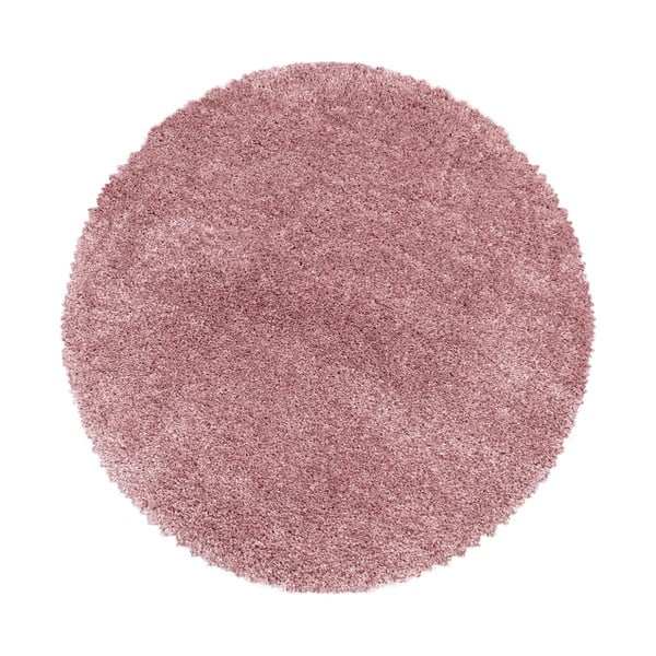 Covor roz rotund ø 160 cm Fluffy – Ayyildiz Carpets