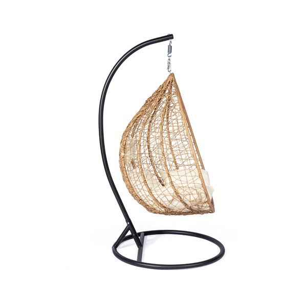 Fotoliu suspendat din ratan artificial Bonami Selection Noela, natural-image-3