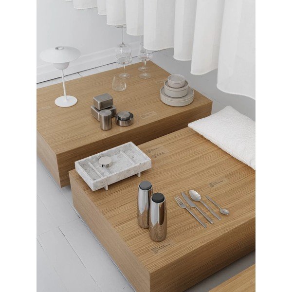 Lingurițe pentru desert negre din oțel inoxidabil 4 buc. pentru 4 persoane Stella – Blomus-image-1