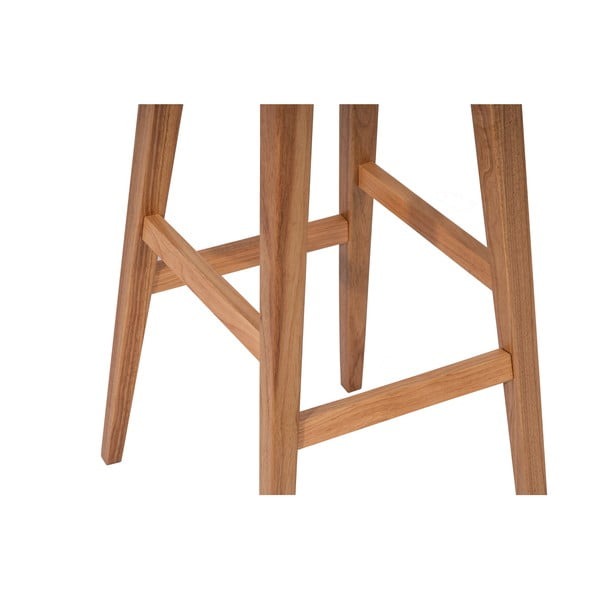 Scaun de bar în culoare naturală din lemn de arbore de cauciuc (înălțime șezut 75 cm) Club – Bonami Essentials-image-2