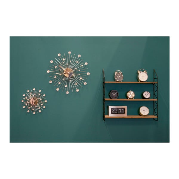 Ceas alarmă din metal Karlsson Mr. White, argintiu-image-2