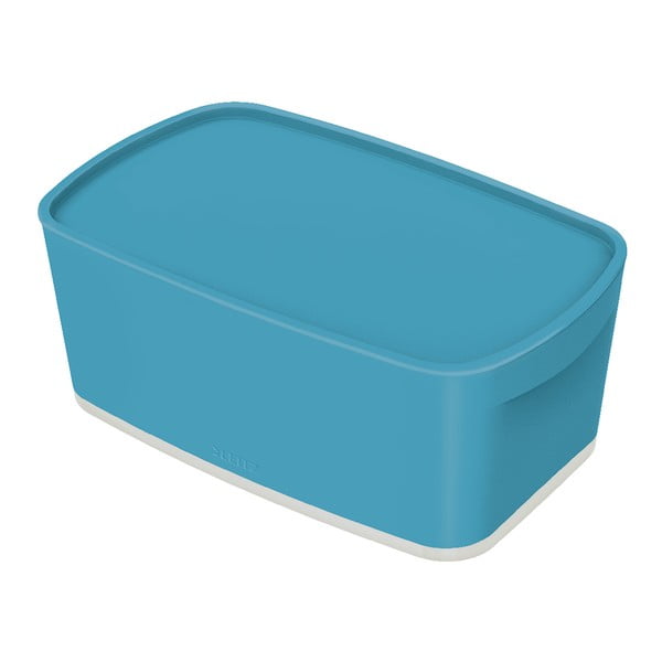 Cutie de depozitare albastră cu capac MyBox - Leitz