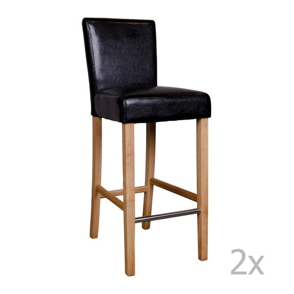 Set 2 scaune de bar House Nordic Boden, negru