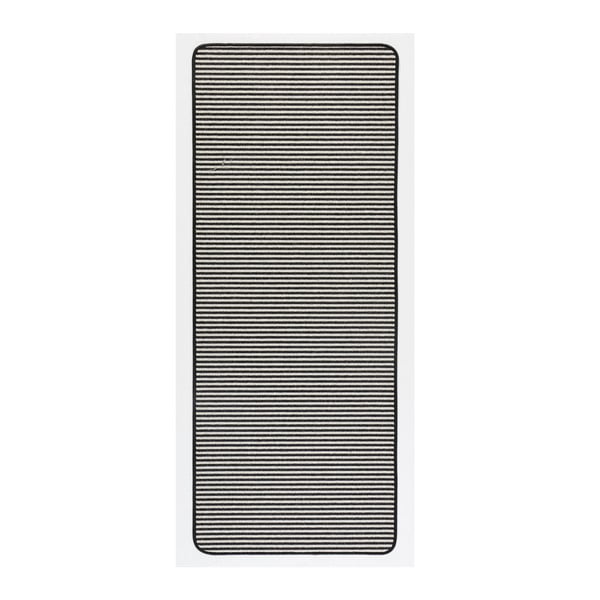 Covor Stripes Dark Grey, 80x300 cm