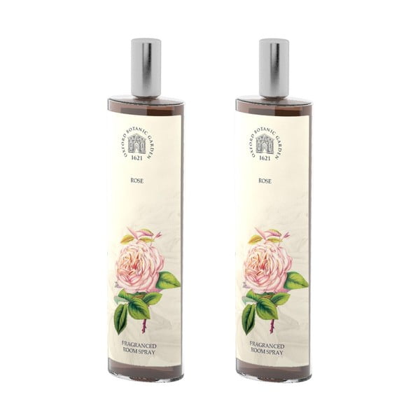 Set 2 spray-uri parfumate de interior cu aromă de trandafiri Bahoma London Fragranced, 100 ml