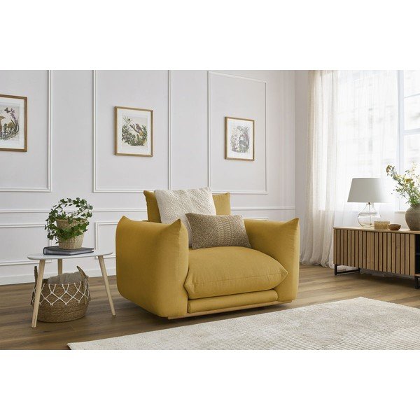 Fotoliu galben Ernest – Bobochic Paris-image-1