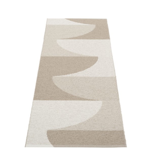 Covor tip traversă pentru interior și exterior bej 70x180 cm Hill Dark Linen – Pappelina-image-2