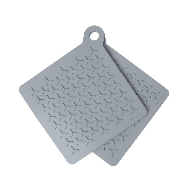 Set 2 șervete termice din silicon Blomus Nomad,gri-image-2