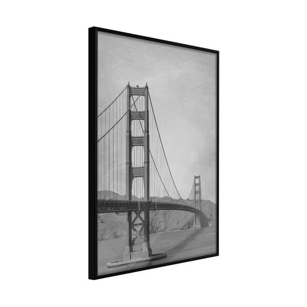 Poster cu ramă Artgeist Bridge in San Francisco II, 30 x 45 cm