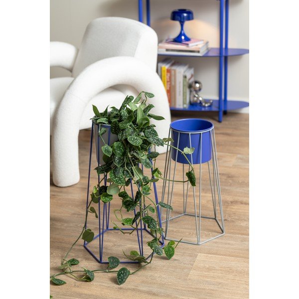 Veioză albastră din metal (înălțime 20 cm) Moda Retro – Leitmotiv-image-3