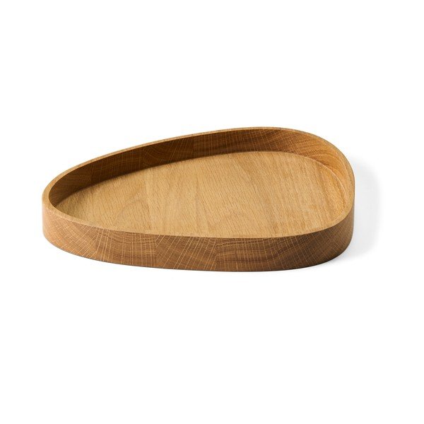 Cutie de depozitare în culoare naturală din lemn, decorativă 26x23x3 cm Curve L – LIND DNA