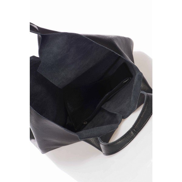 Geantă din piele Giulia Massari Laurette, negru-image-3