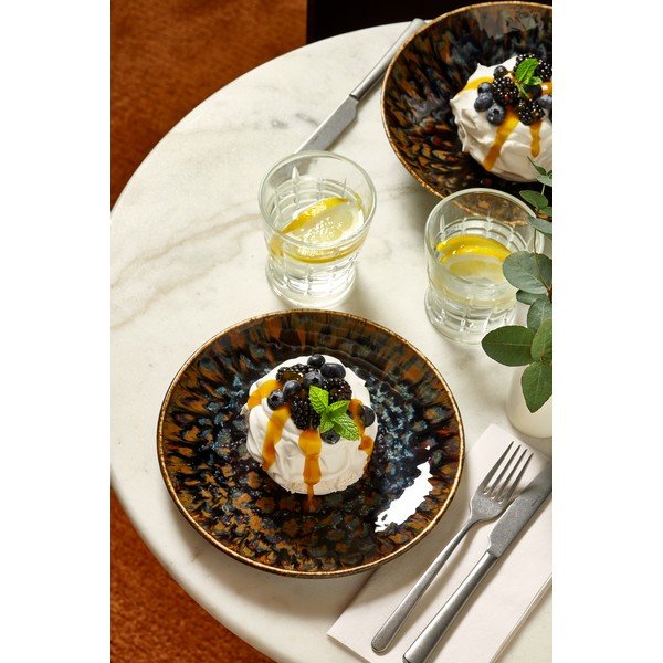 Farfurie maro pentru desert  din porțelan ø 20,5 cm Resto – BonBistro-image-1