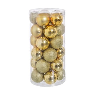 Globuri aurii de Crăciun în set de 30 bucăți Balladas Casa Selección,  ø 6 cm