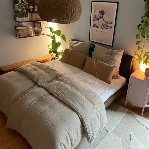 Față de pernă din in 70x90 cm Natural – Linen Tales-image-2