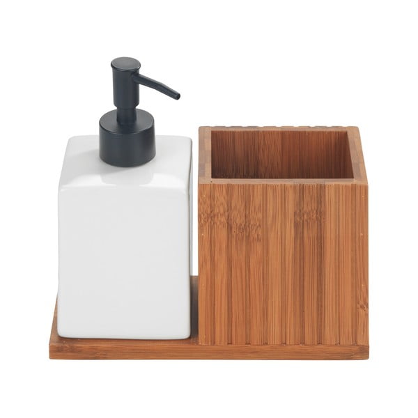 Suport pentru accesorii de spălat în culoare naturală din bambus Mera – Wenko-image-3