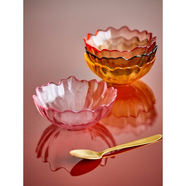 Boluri mici 4 buc. pentru înghețată din sticlă 120 ml Kana – Bloomingville-image-1