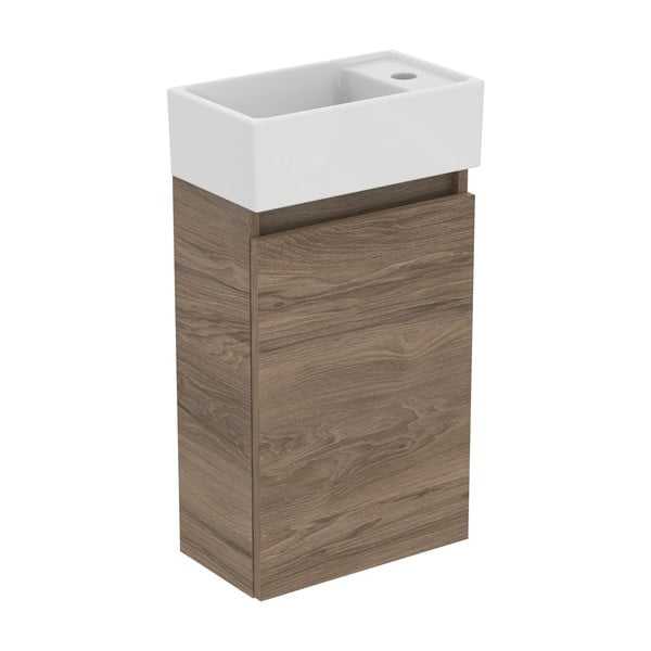 Dulap sub chiuvetă în culoare naturală suspendat cu aspect de lemn de nuc 35x55 cm Eurovit+ – Ideal Standard-image-2