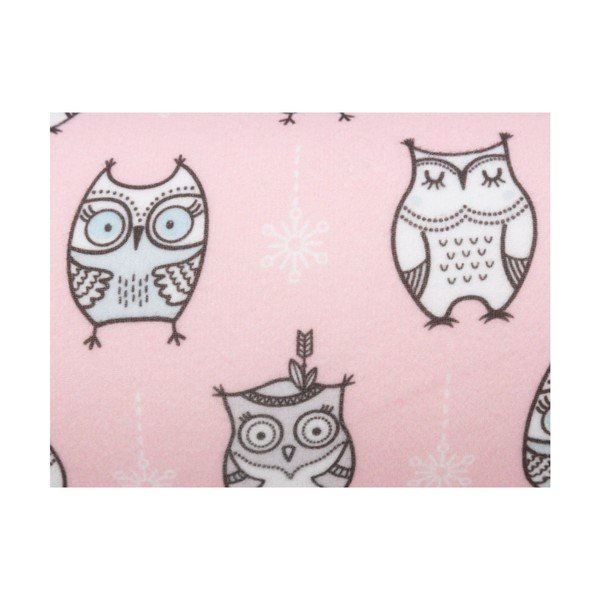 Pernă KICOTI Owls, 20 x 60 cm, roz-image-4