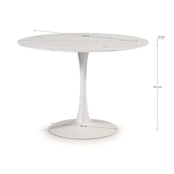 Masă de dining rotundă ø 110 cm Ada – Marckeric-image-3